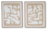 Waldett - Beige / White - Wall Art Set (Set of 2)