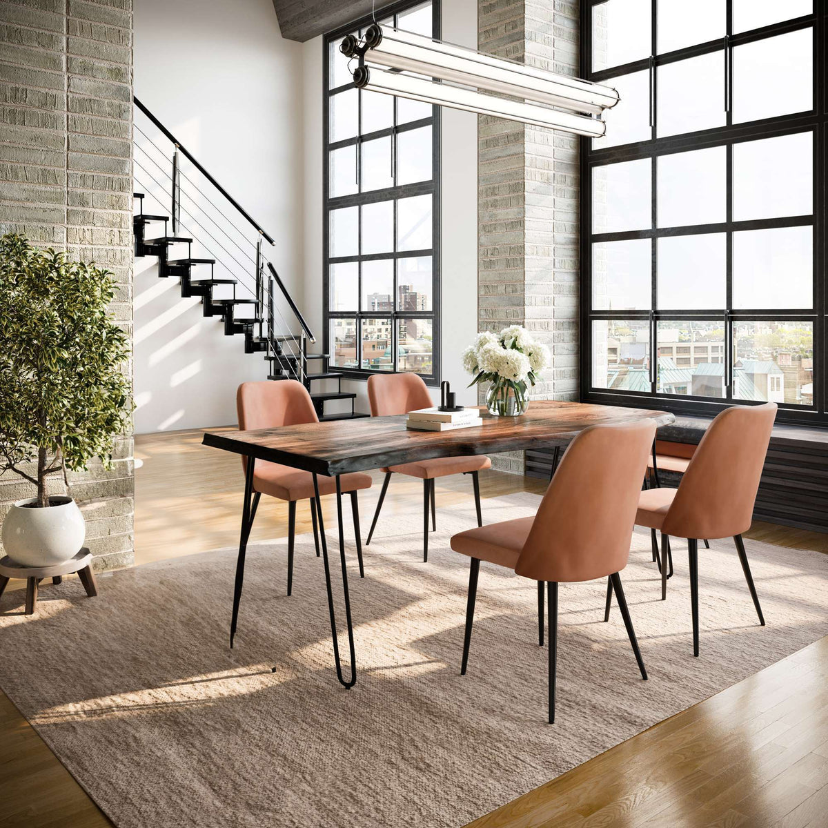 Nature's Edge - Dining Set - Chestnut