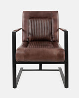 Global Archive - Maguire Genuine Leather Sled Chair