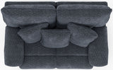 Paxon - Deep Seat Power Reclining Loveseat With Power Adjustable Headrest - Smoke