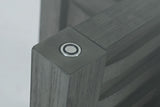 Altamonte - Glass Table - Brushed Gray