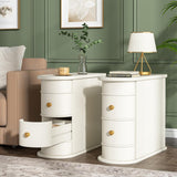 Narrow 2 Drawer End Table