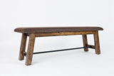 Cannon Valley - Bench - Distressed Medium Brown