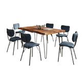 Nature's Edge - 7 Piece Upholstered Dining Set - Chestnut