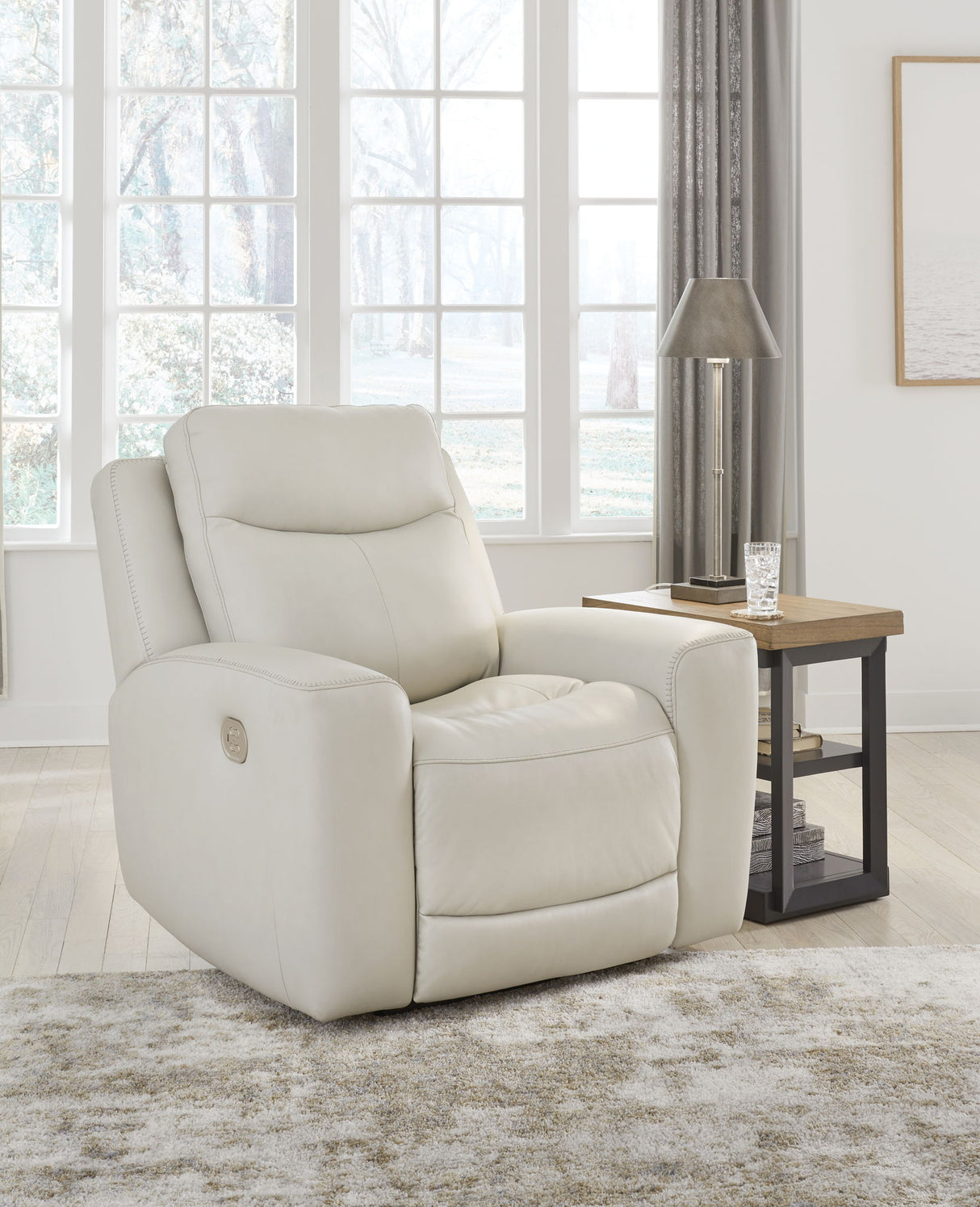 Mindanao - 3 Pc. - Power Reclining Sofa, Power Reclining Loveseat With Console, Power Recliner - Coconut