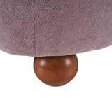 Modern Low Back Accent Upholstered Armless Living Room Chairs, Round Feet