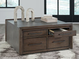 Kallenny - Brown / Gray - Square Cocktail Table
