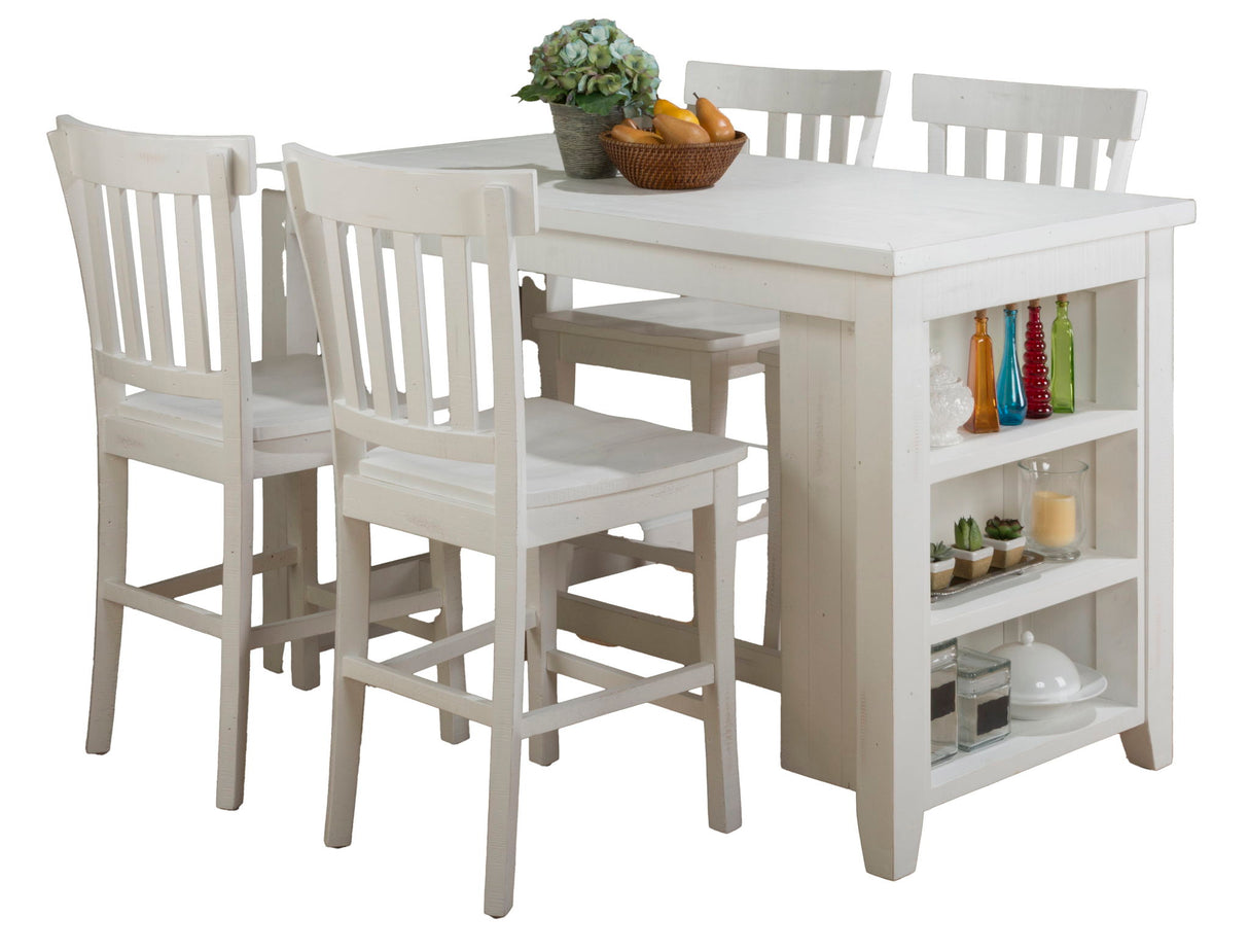 Madaket - 5 Piece Counter Set - Distressed Off-White