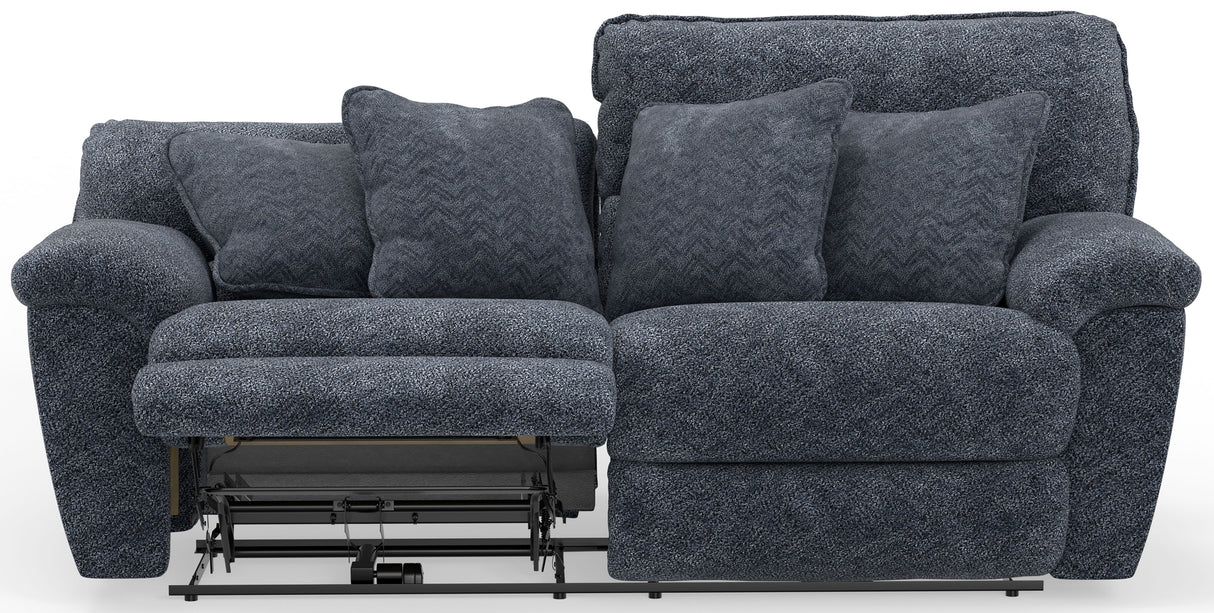 Paxon - Deep Seat Power Reclining Sofa With Power Adjustable Headrest - Smoke