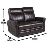 Coachella - Recliner Loveseat - Brown