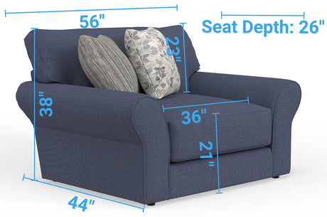 Cape May - Chair & 1/2 - Denim