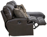 Como - 3 Piece Italian Leather Match Reclining Sofa