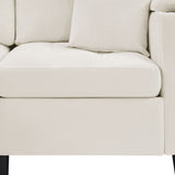 U Shaped Sectional Sofa, Corner Living Room Couch With Built In Cup Holders, Storage, USB Ports