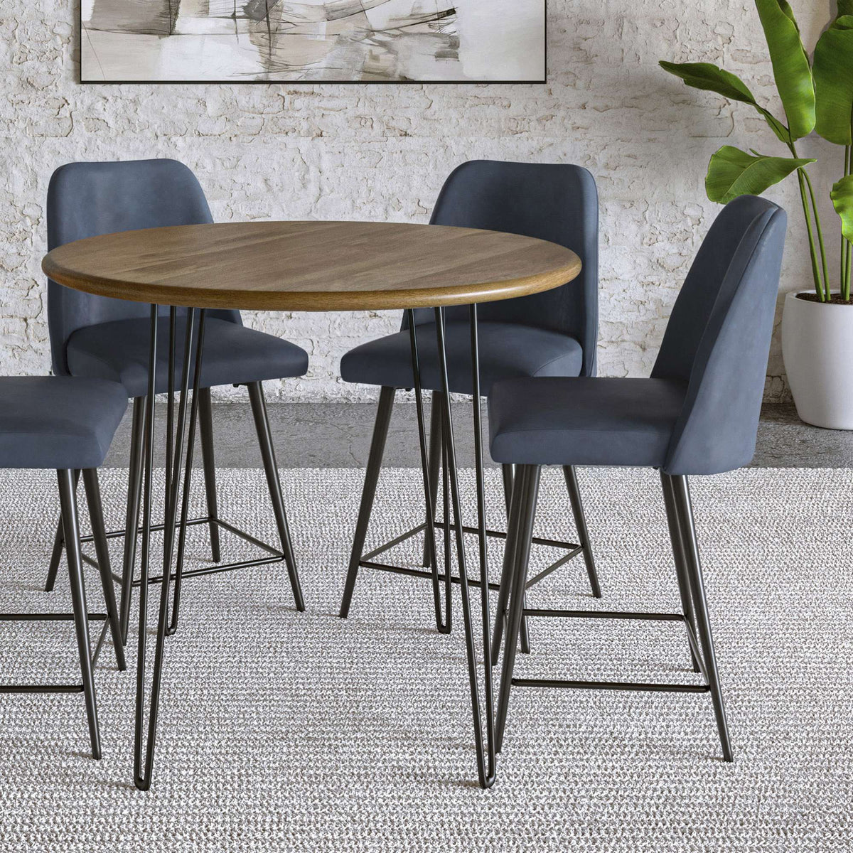 Maddox - Upholstered Counter Stool (Set of 2)
