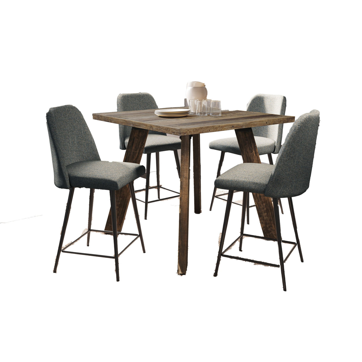 Reclamation - 5 Piece Counter Dining Set