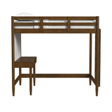 Malibu - Full Loft Bed - Walnut