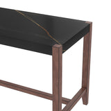 5 Piece Counter Height Dining Set, Bar Table With 4 Upholstered Chairs