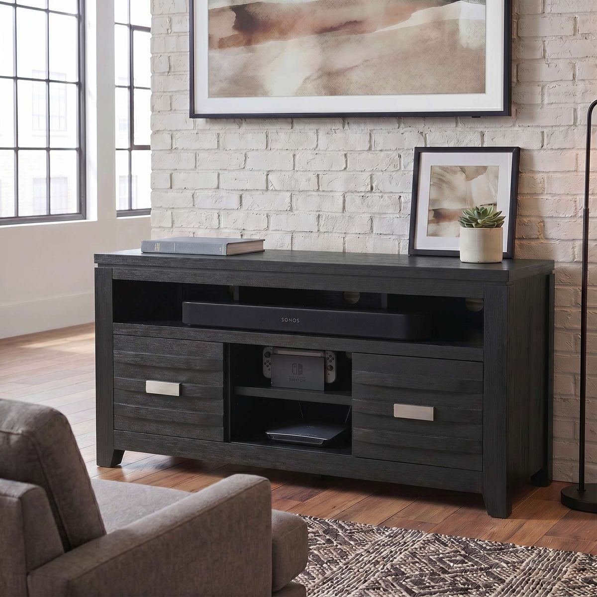 Altamonte - Media Console - Dark Charcoal