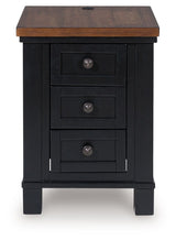 Wildenauer - Brown / Black - Chair Side End Table