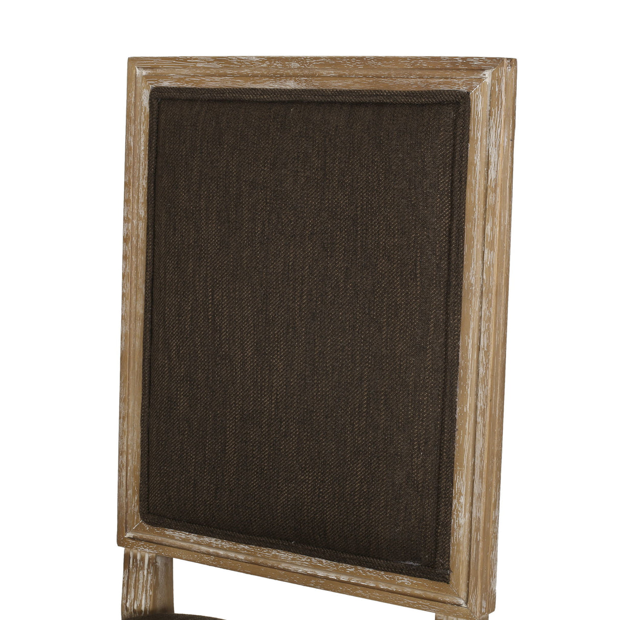 French Country Style Dining Chair With Upholstered Seating And Fluted Legs