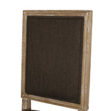 French Country Style Dining Chair With Upholstered Seating And Fluted Legs