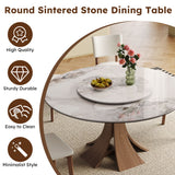 Dining Table Set With Wooden Base
