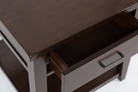 Twin Cities - End Table - Brown