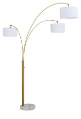 Valo - Metal Arc Lamp - Gold Finish