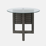 Altamonte - Glass Table - Brushed Gray