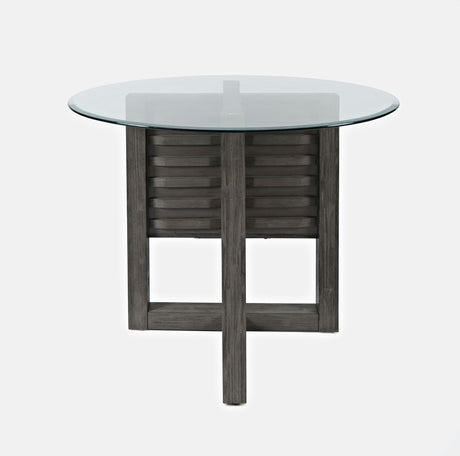 Altamonte - Glass Table - Brushed Gray