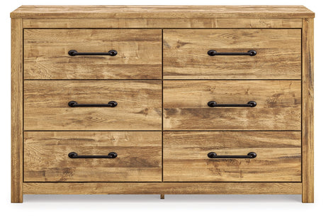 Maystonna - Six Drawer Dresser - Brown