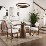 Nash - 5 Piece Dining Set, Counter Table With 4 Barstools