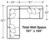 Denali - Italian Leather Match Sectional