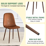 (Set of 4) Backrest AndTransfer Legs Chairs Adding A Touch Of Elegance To Minimalist And Scandinavian Style Homes - Walnut