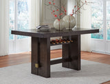 Burkhaus - Dark Brown - Rectangular Dining Room Counter Table