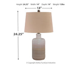 Marnina - Ceramic Table Lamp (Set of 2) - Taupe