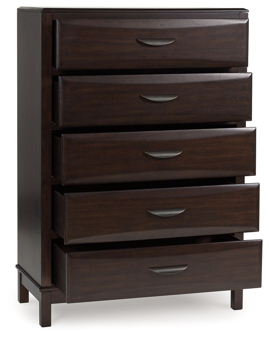 Vanmore - Dark Brown - Five Drawer Chest