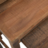 Reclamation - Nesting Tables - Rustic Unfinished Brown