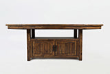 Cannon Valley - High-Low Dining Table - Distressed Medium Brown