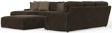 Mammoth - 3 Piece Sectional With Cocktail Ottoman (LSF Chaise) - Chocolate