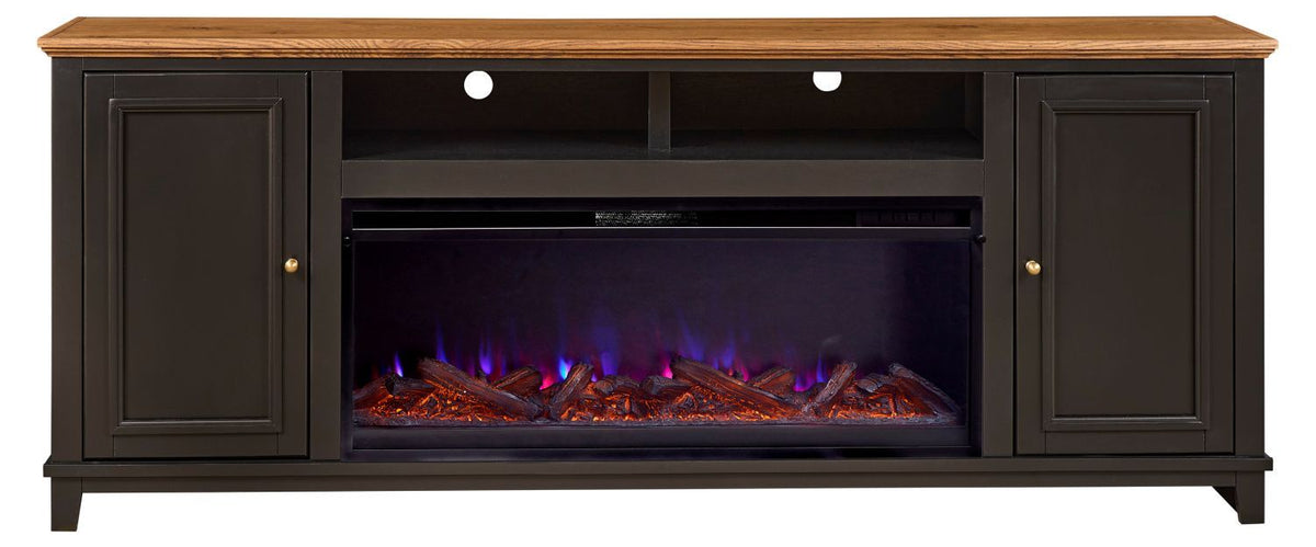 Sophia - 82" Console w/ 2 Doors - Black
