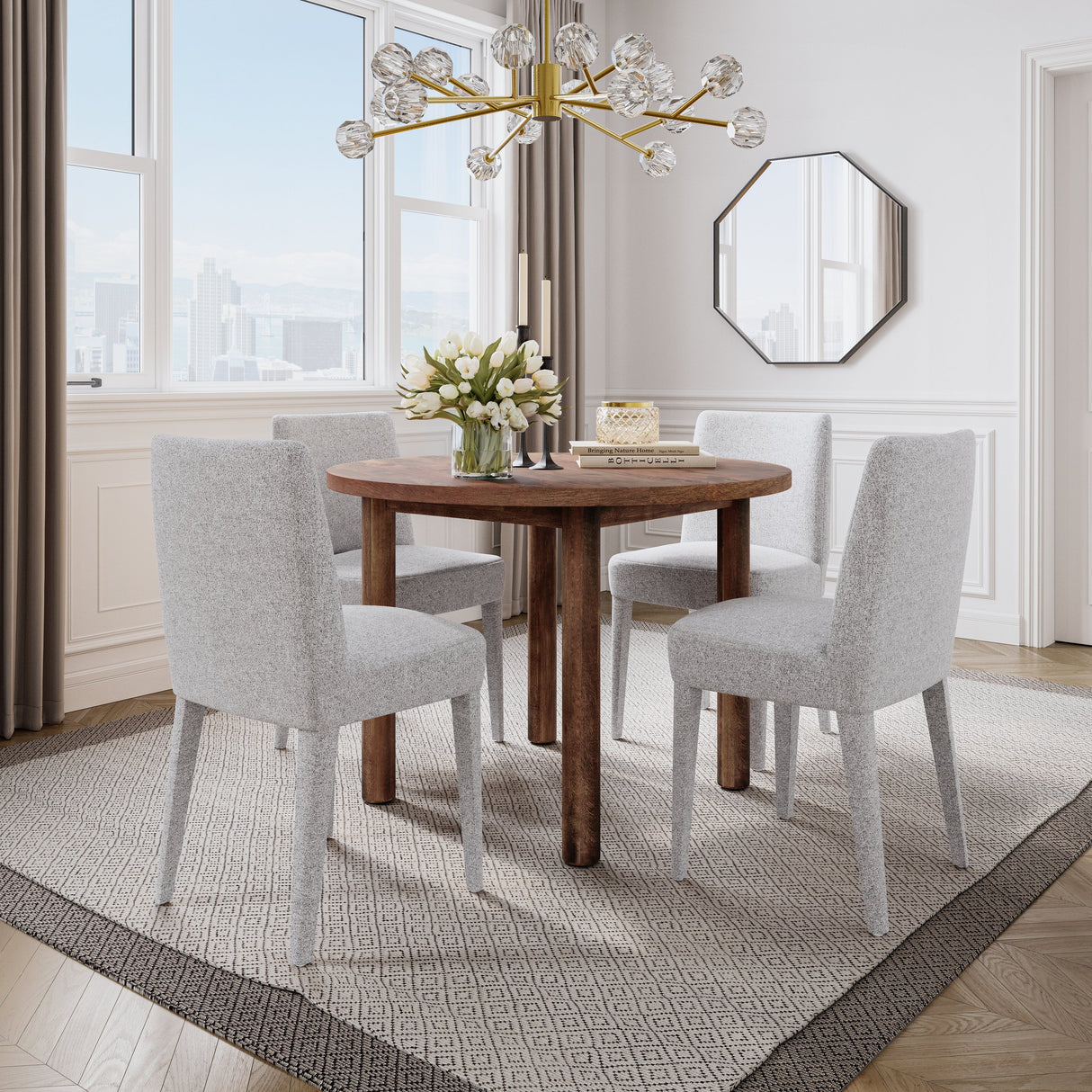 Bodhi Round Solid Wood Dining Table