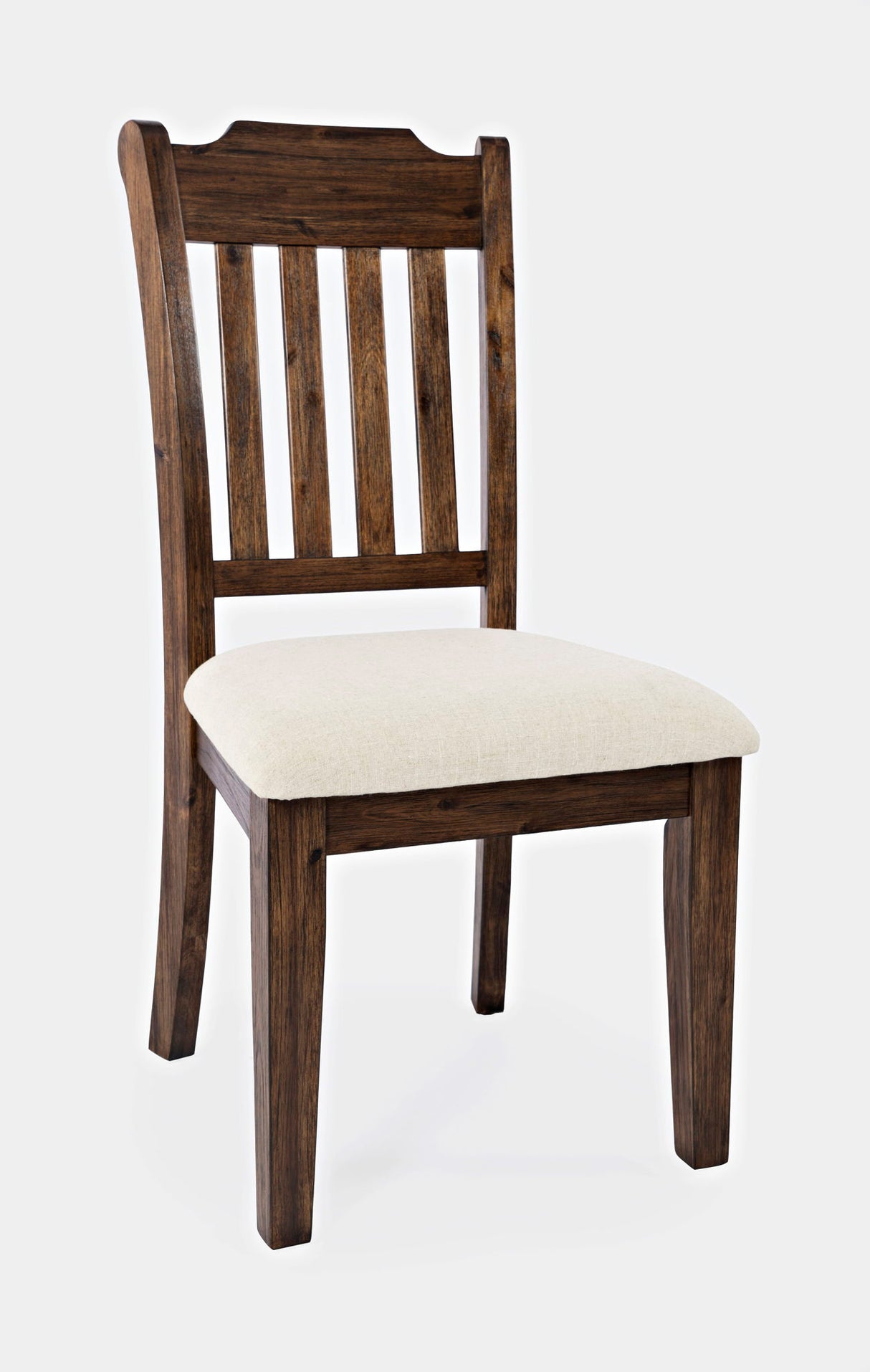 Bakersfield - Slatback Chair (Set of 2) - Wire Brush Brown / Beige