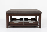 Twin Cities - Ottoman Coffee Table - Brown