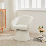 Modern Swivel Accent Chair With Ergonomic Barrel Design