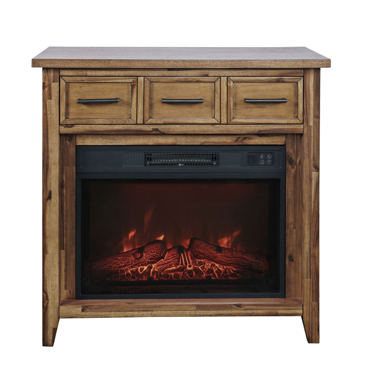 Claremont - 32" Fireplace - Wire Brush Brown