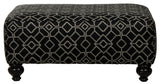 Cumberland - Cocktail Ottoman - Onyx