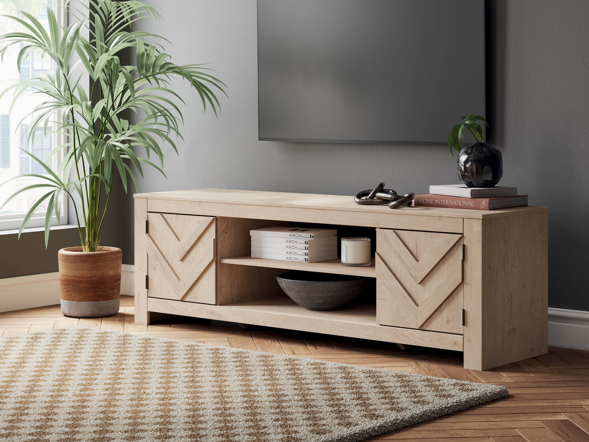 Cayboni - LG TV Stand With Fireplace Option