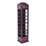 Glory Days - Telly Vintage Telephone Booth Bar - Vintage Red