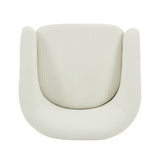 Modern Swivel Accent Chair With Ergonomic Barrel Design